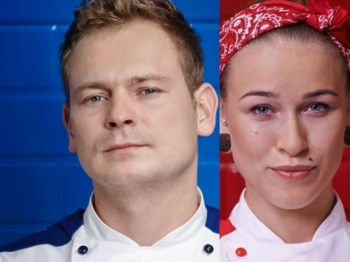 Piotr Ogiński i Monika Dąbrowska w finale Hell's Kitchen