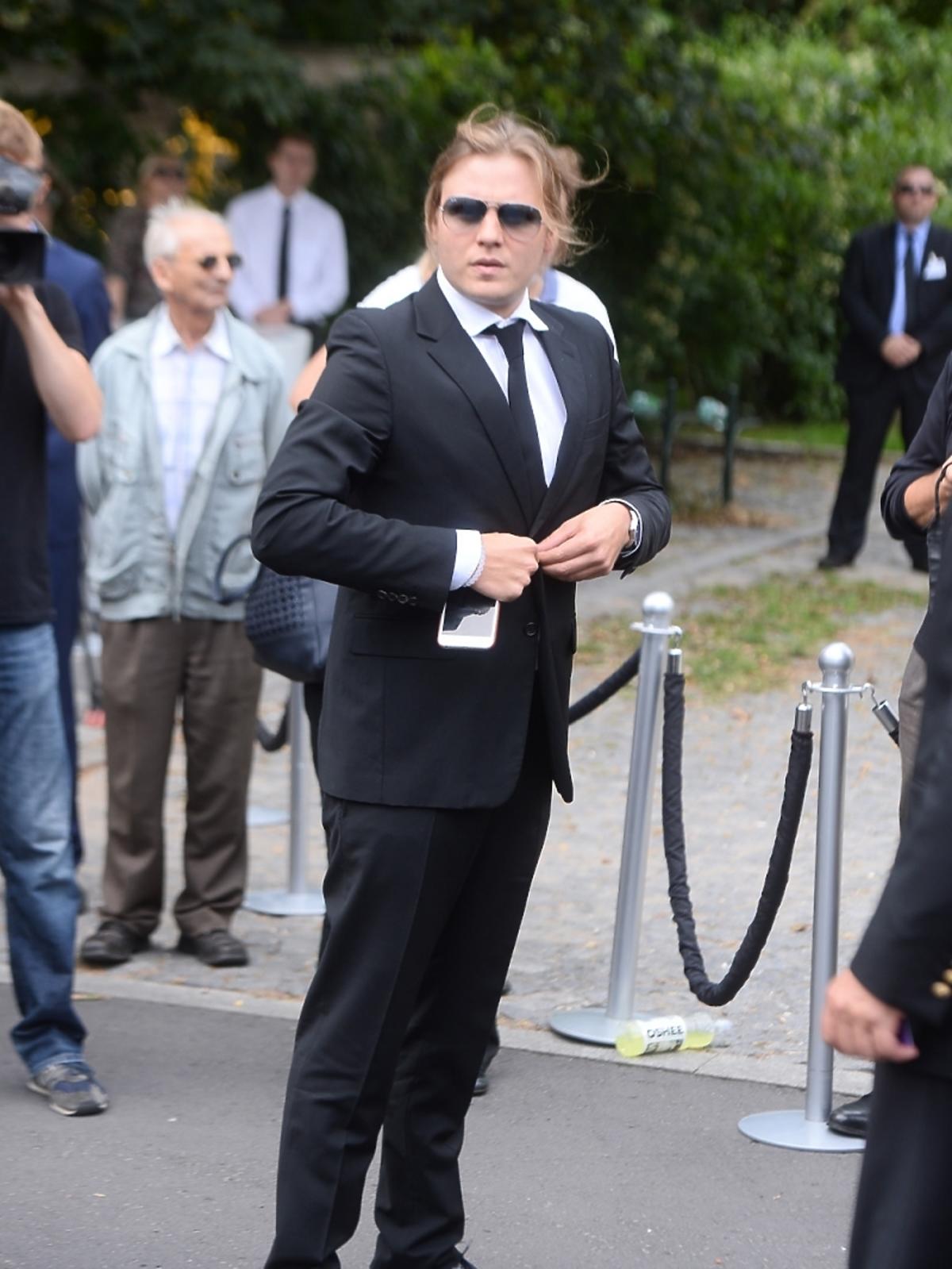 Piotr Woźniak Starak na pogrzebie Jana Kulczyka
