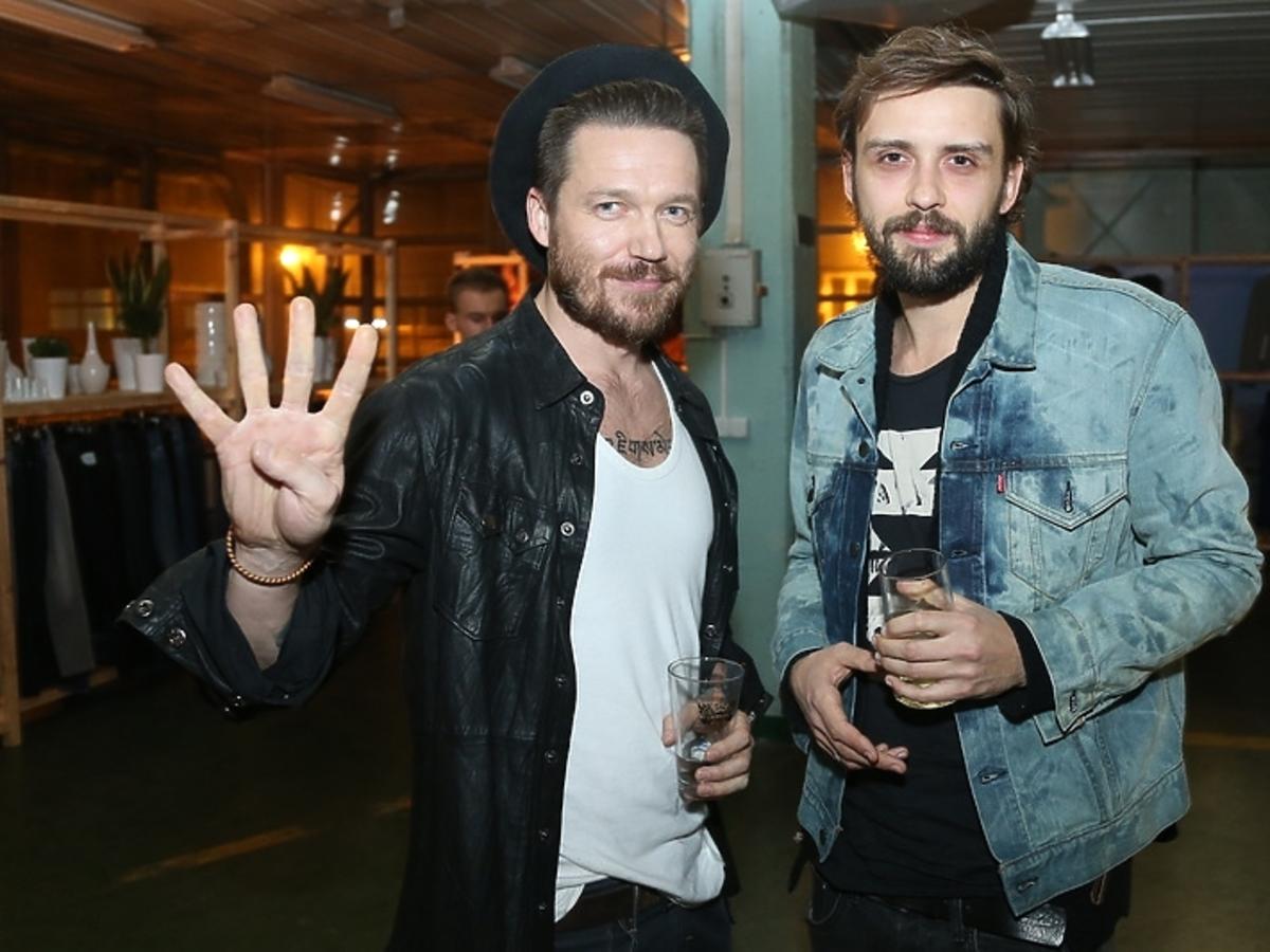 Wojciech Mazolewski i Tomasz Makowiecki na pokazie Levi's wiosna/lato 2014
