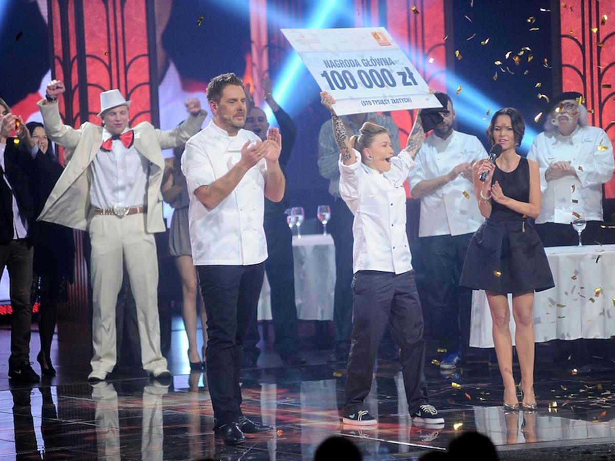 Wojciech Modest Amaro, Monika Dąbrowska i Paulina Sykut w finale drugiej edycji Hell's Kitchen