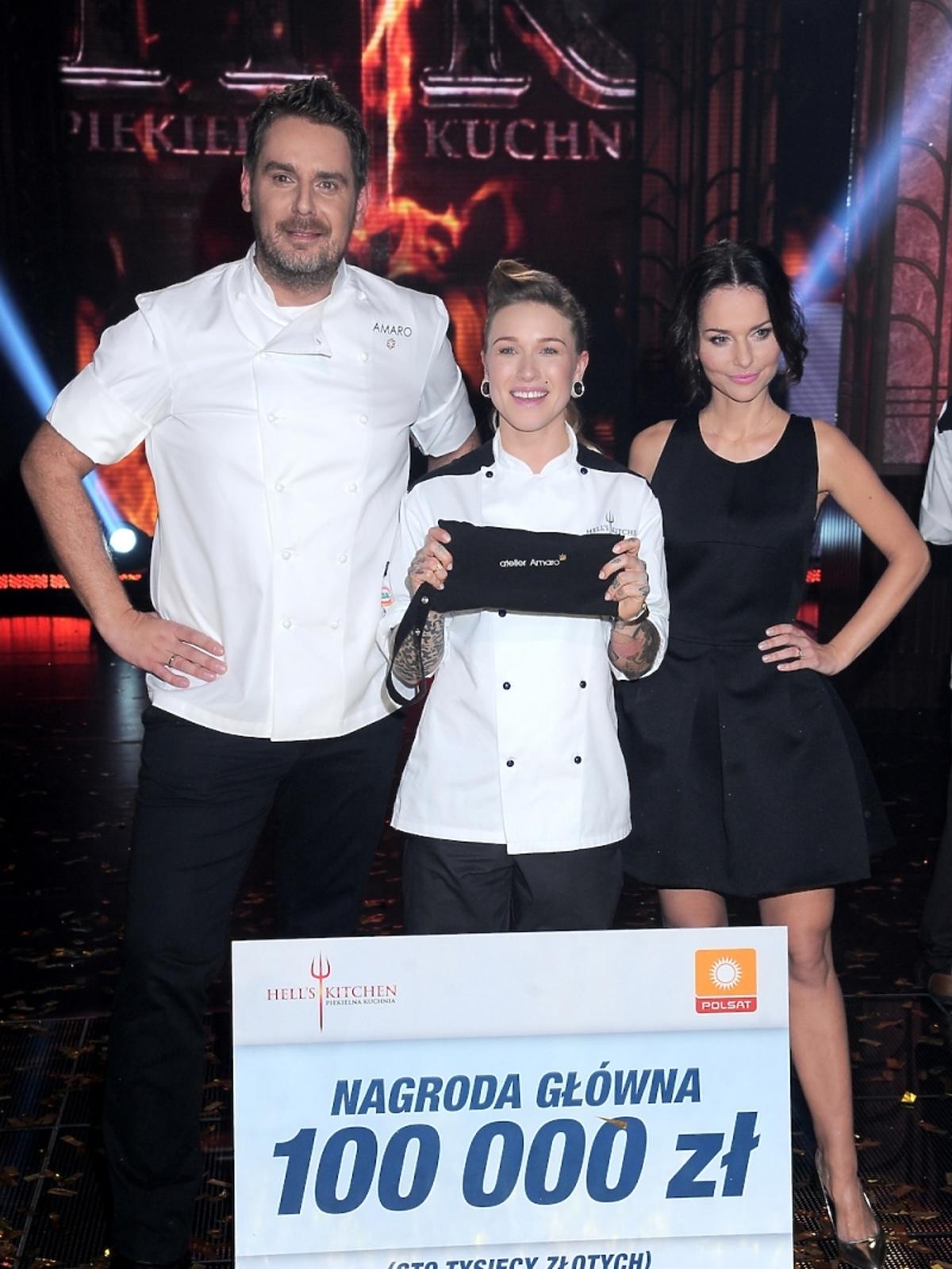 Wojciech Modest Amaro, Monika Dąbrowska i Paulina Sykut w finale drugiej edycji Hell's Kitchen