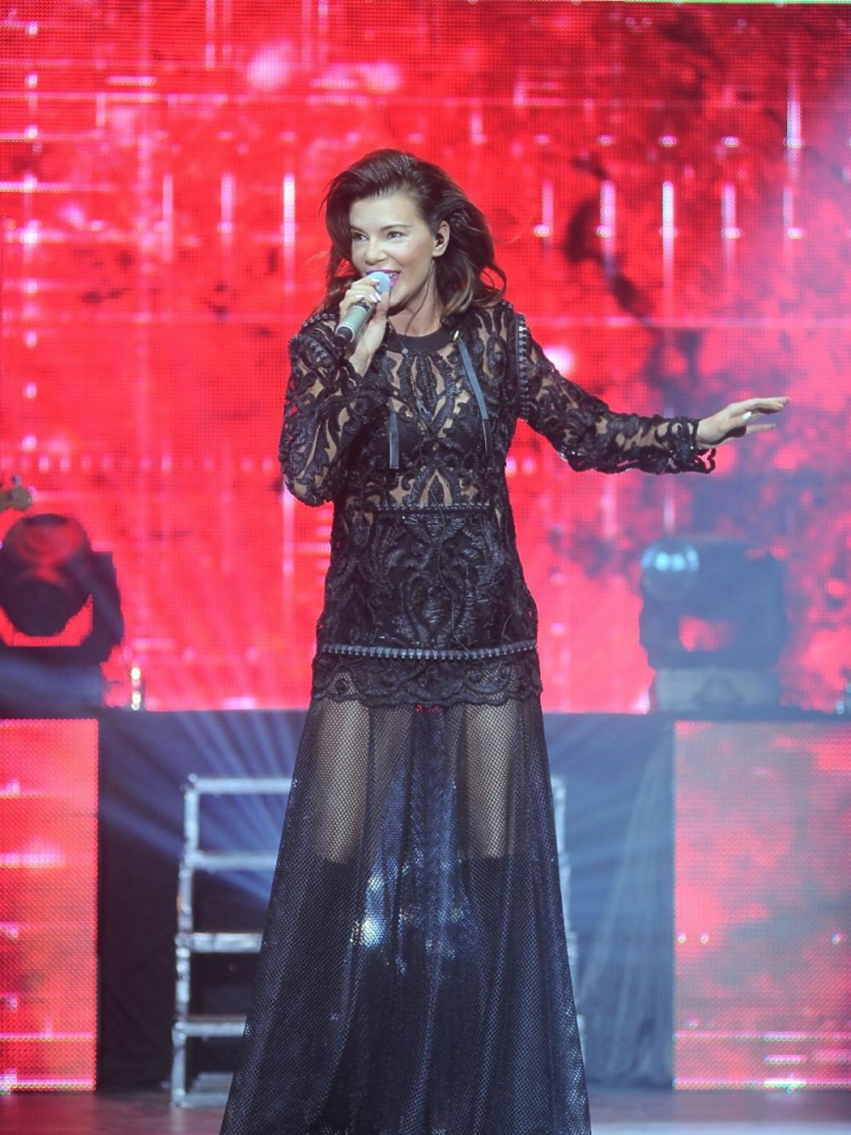 Edyta Górniak na koncercie we Wrocławiu