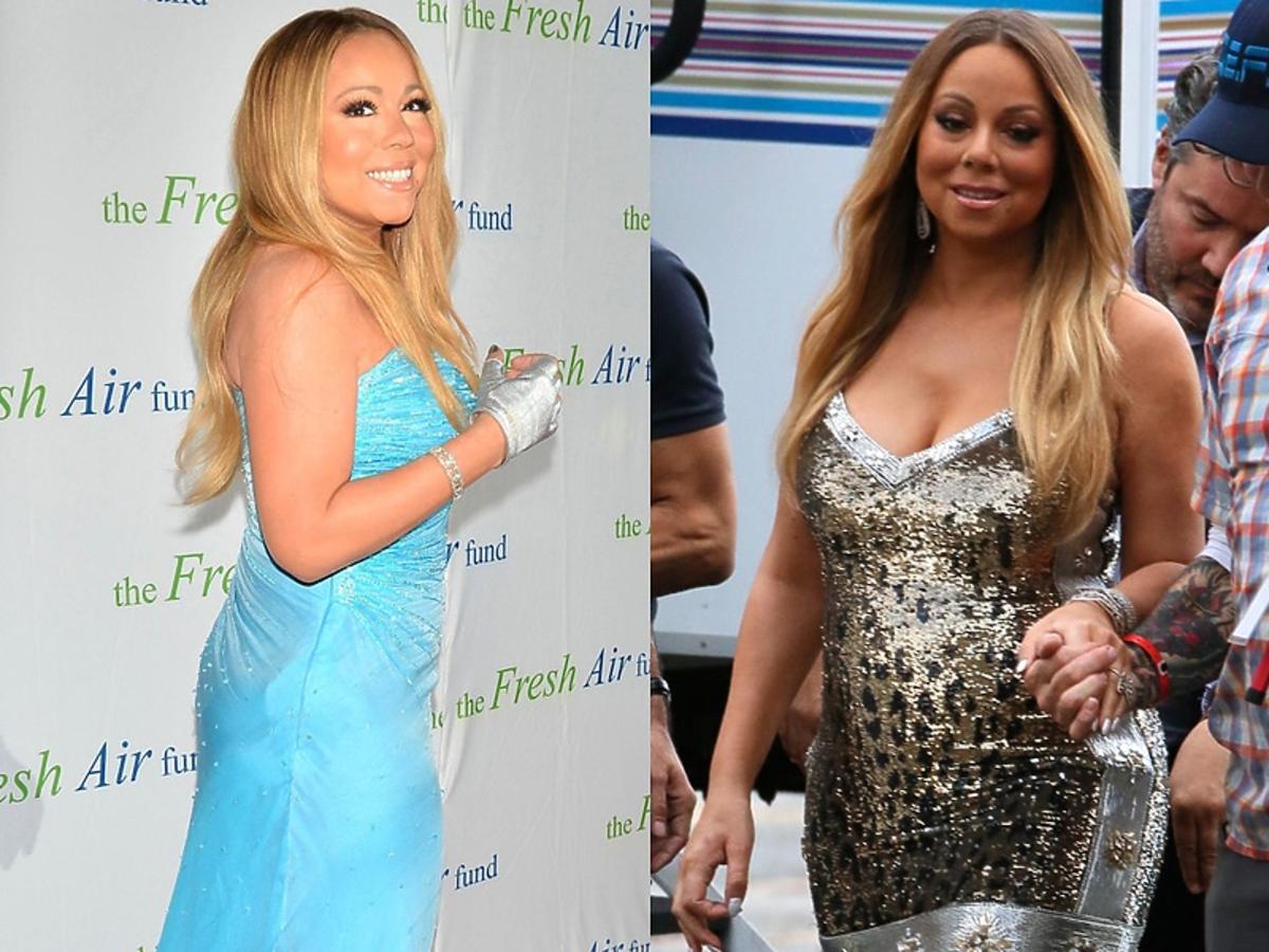 Mariah Carey jak zmieniła sie sylwetka gwiazdy, porównanie gruba i chuda