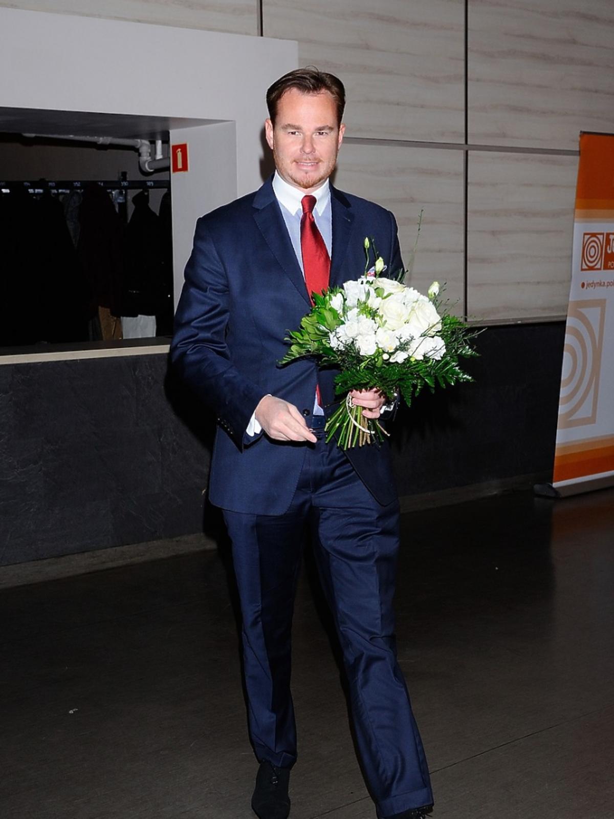 Jan Lubomirski z kwiatami