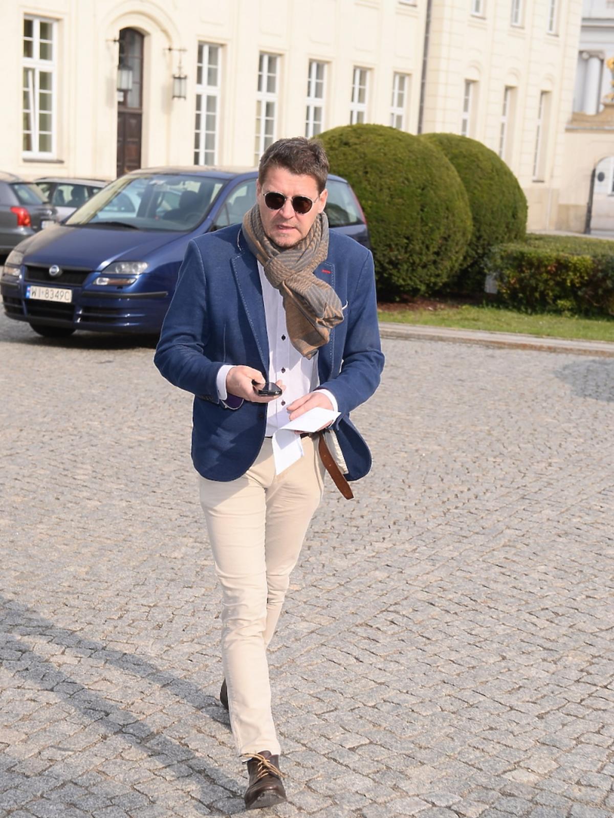 Wojciech Malajkat na rozdaniu medali Gloria Artis