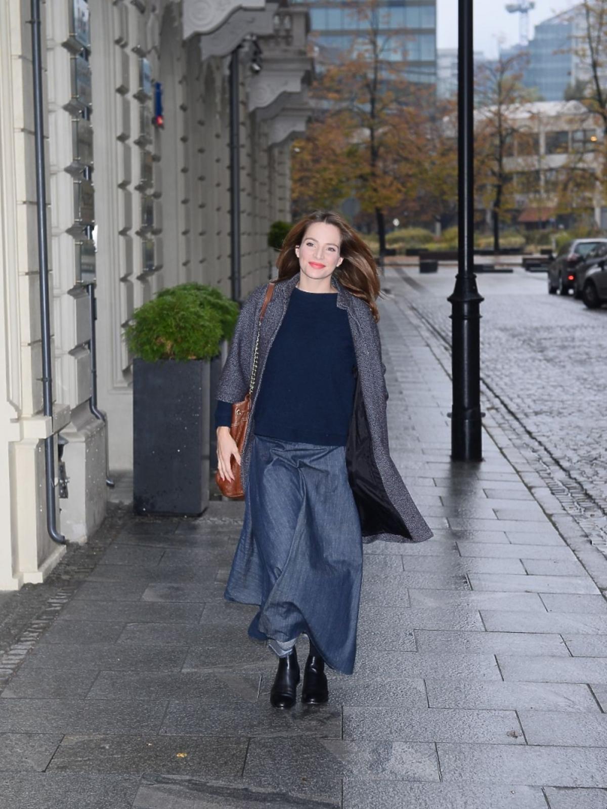 Anna Dereszowska na zbiórce pieniędzy
