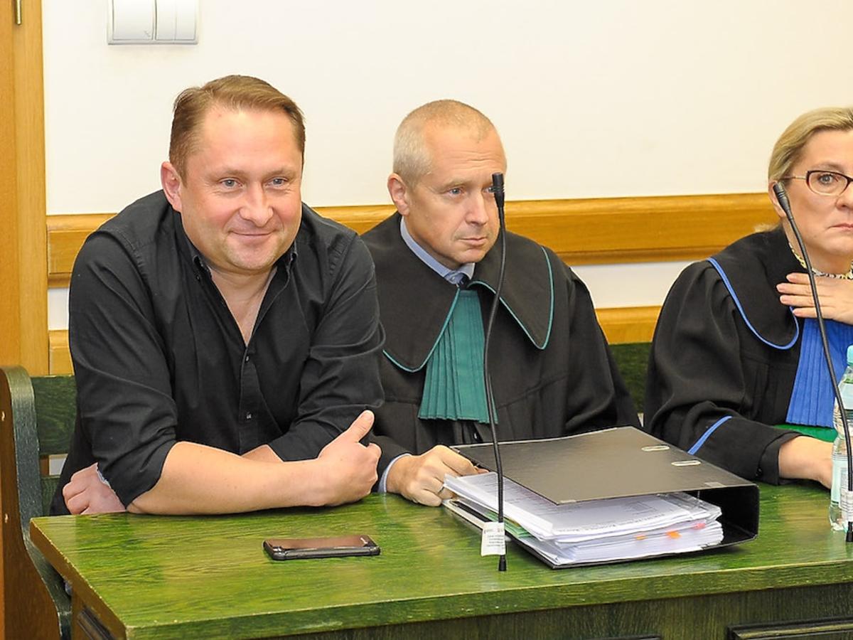 Kamil Durczok w sądzie na rozprawie przeciwko Wprost