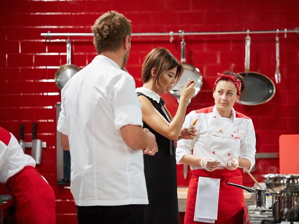 Edyta Górniak i Wojciech Modest Amaro w programie Hell's Kitchen