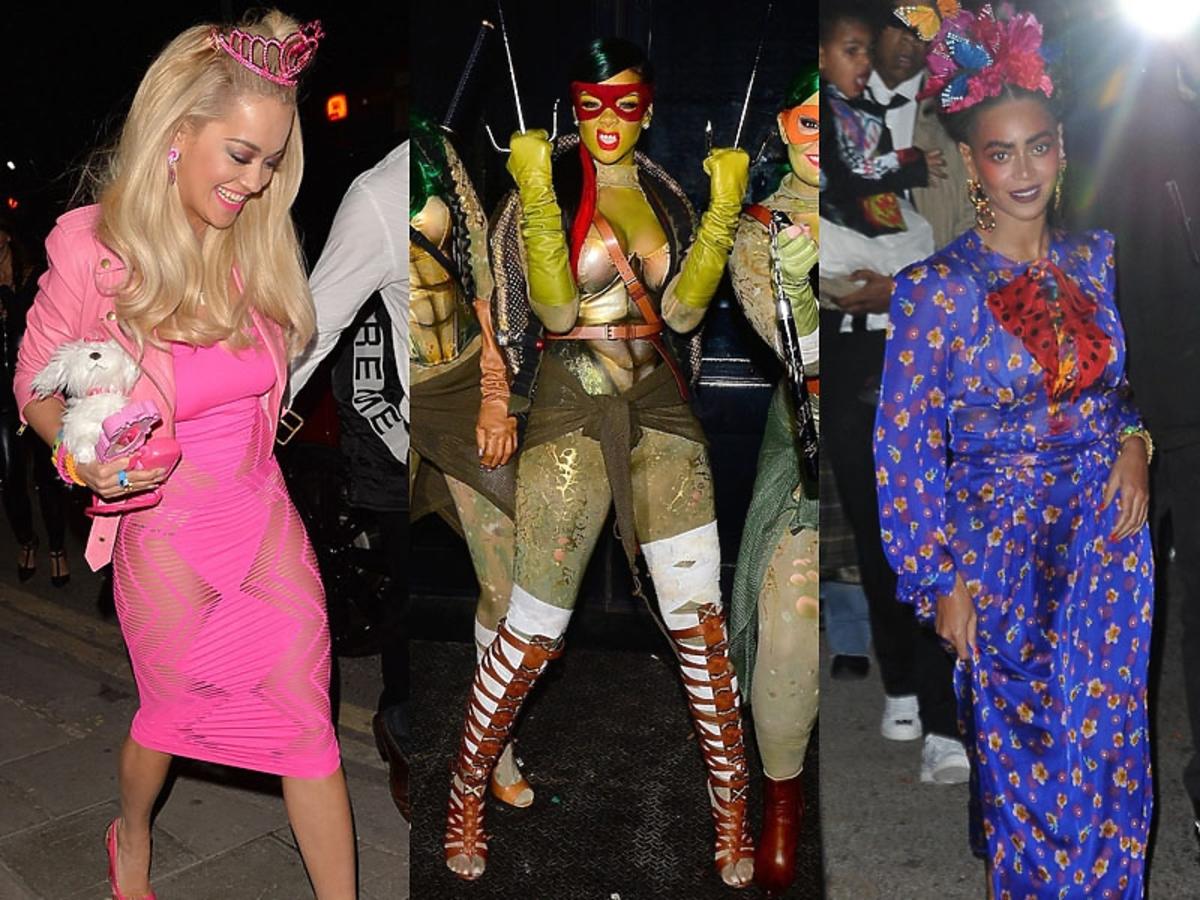 Rita Ora, Rihanna, Beyonce zestawienie trzech zdjeć.