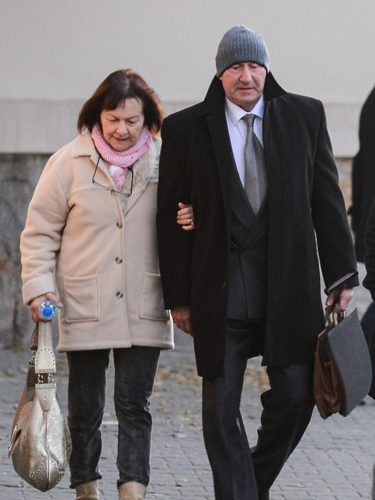 Wanda Rabczewska w kremowej kurtce