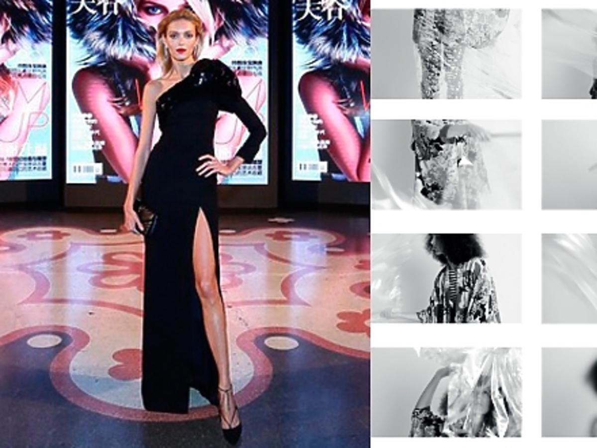 Anja Rubik w czarnej sukni, Monika Brodka w afto w sesji do 25Magazine