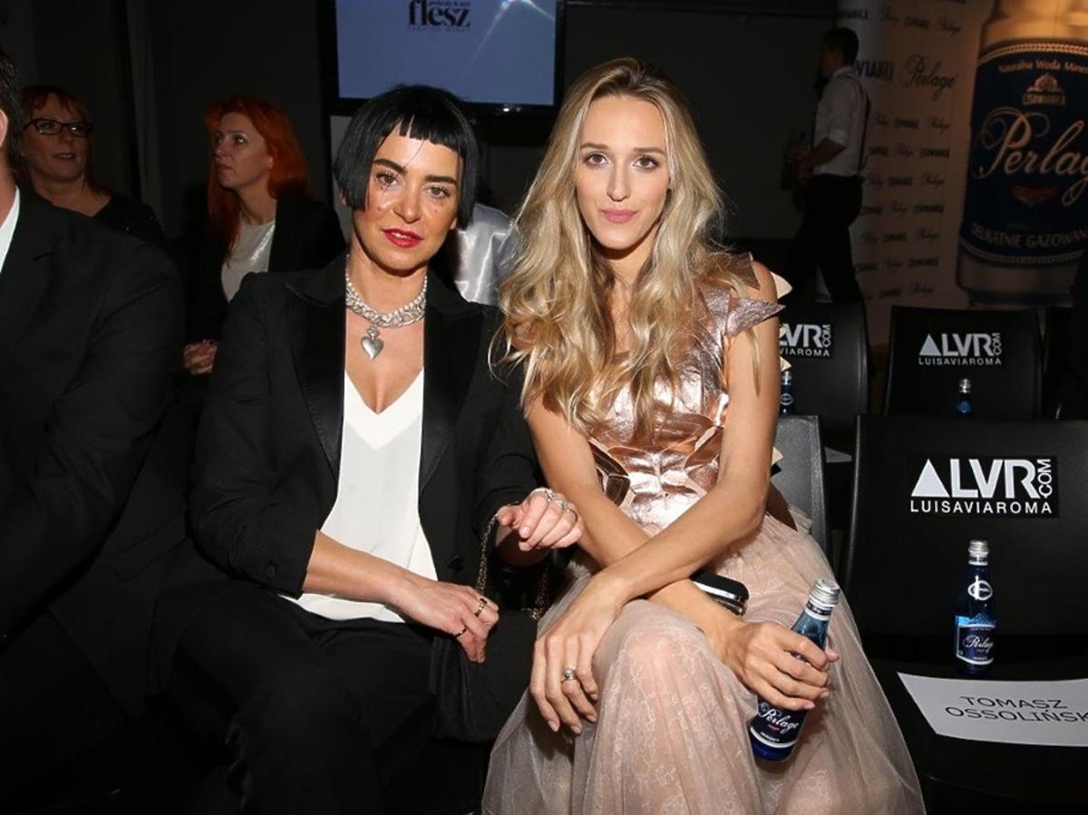 Aleksandra Żebrowska i Agnieszka Maciejak na gali Flesz Fashion Night