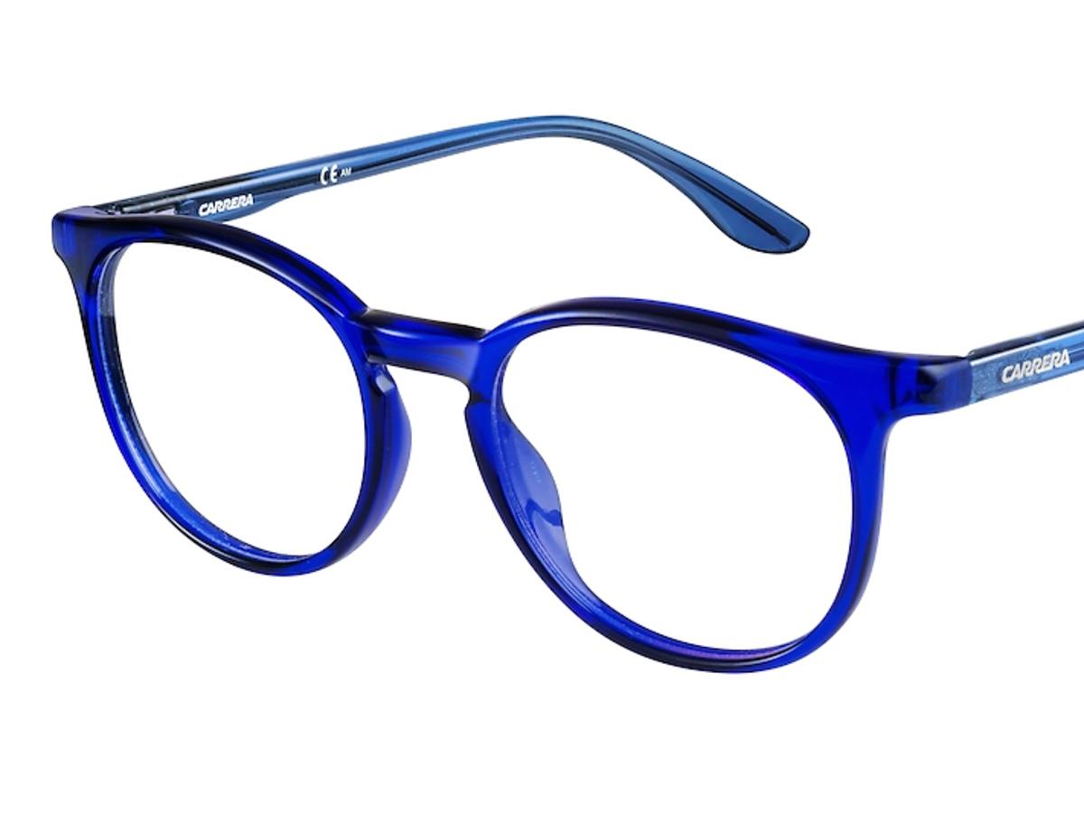 kobaltowe okulary