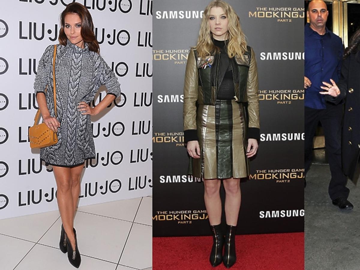 Paulina Sykut, Natalie Dormer, Selena Gomez w czarnych botki z suwakami