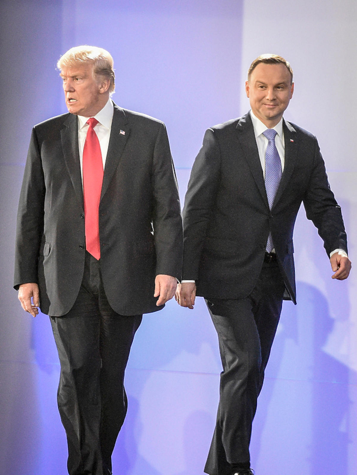 Donald Trump i Andrzej Duda w Warszawie 