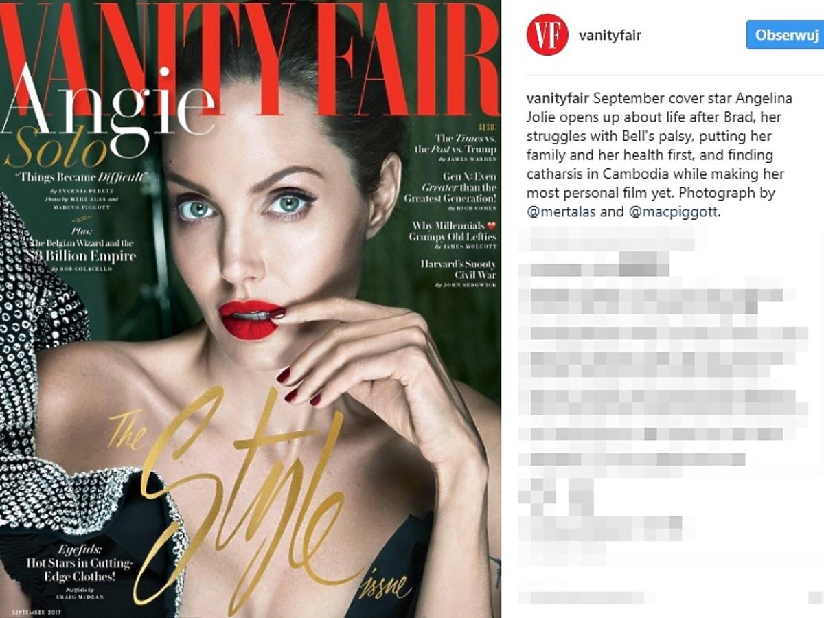 Angelina Jolie na okładce