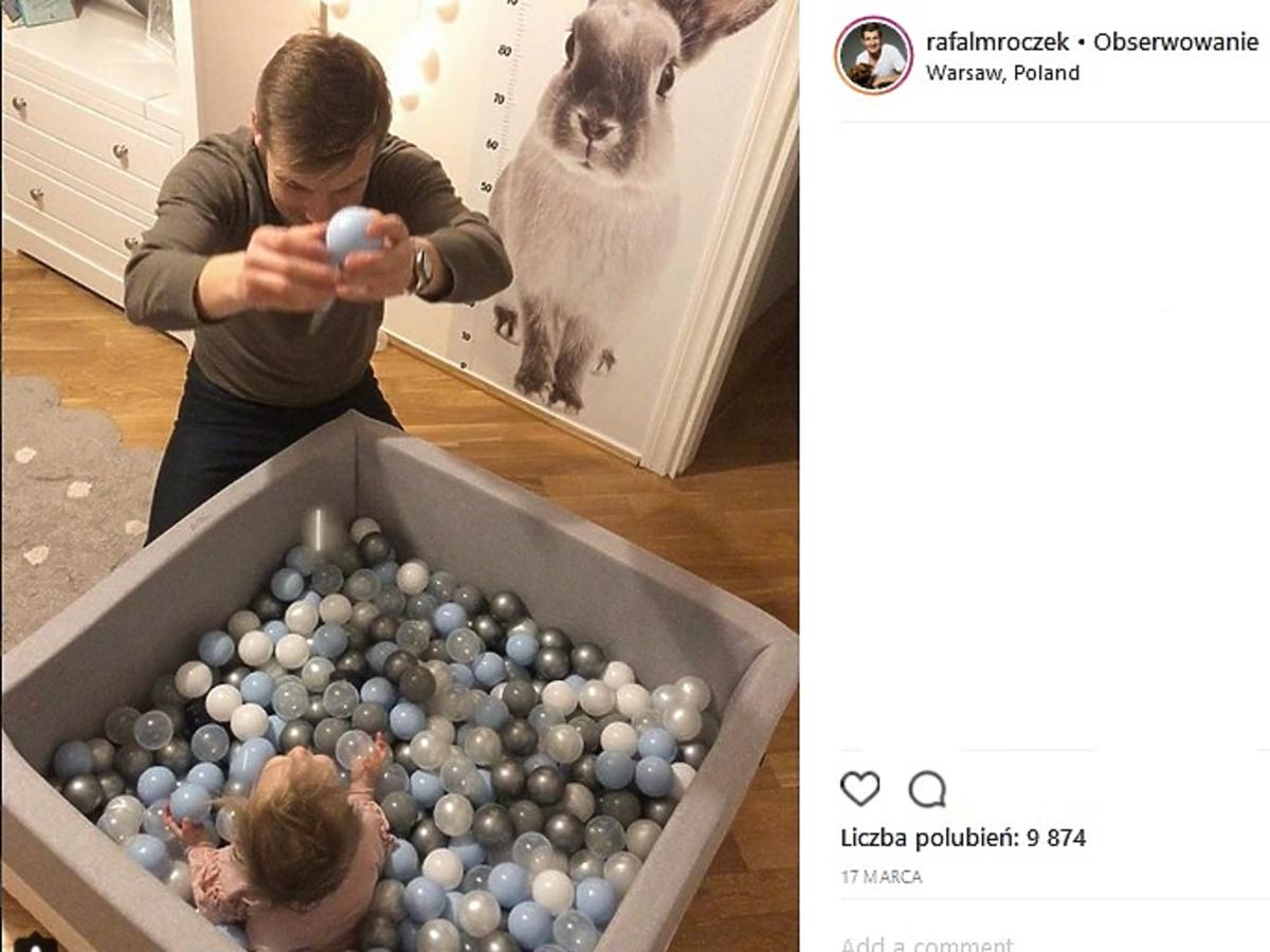 Rafał Mroczek z córką