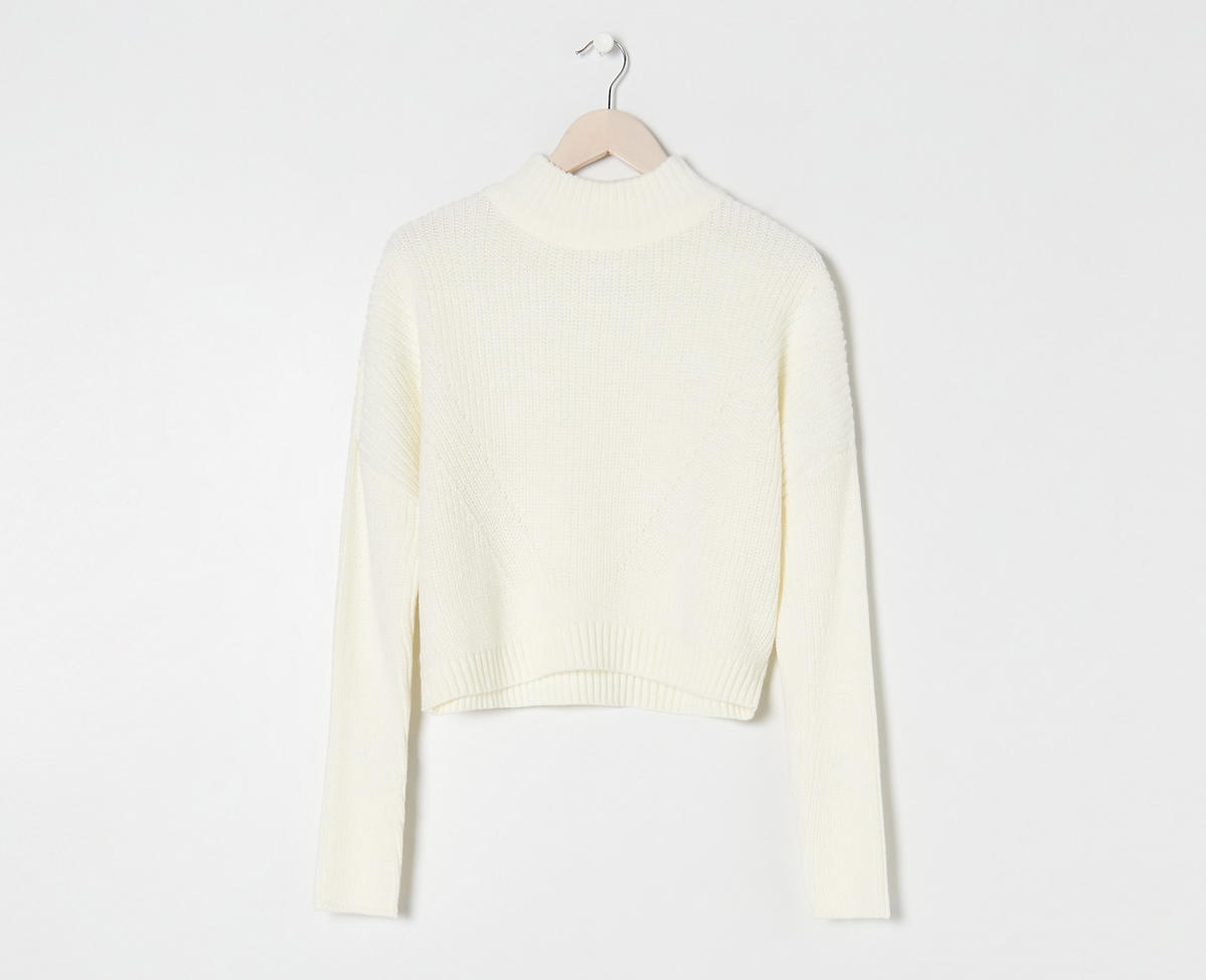 Biały sweter Sinsay 39,99 zł