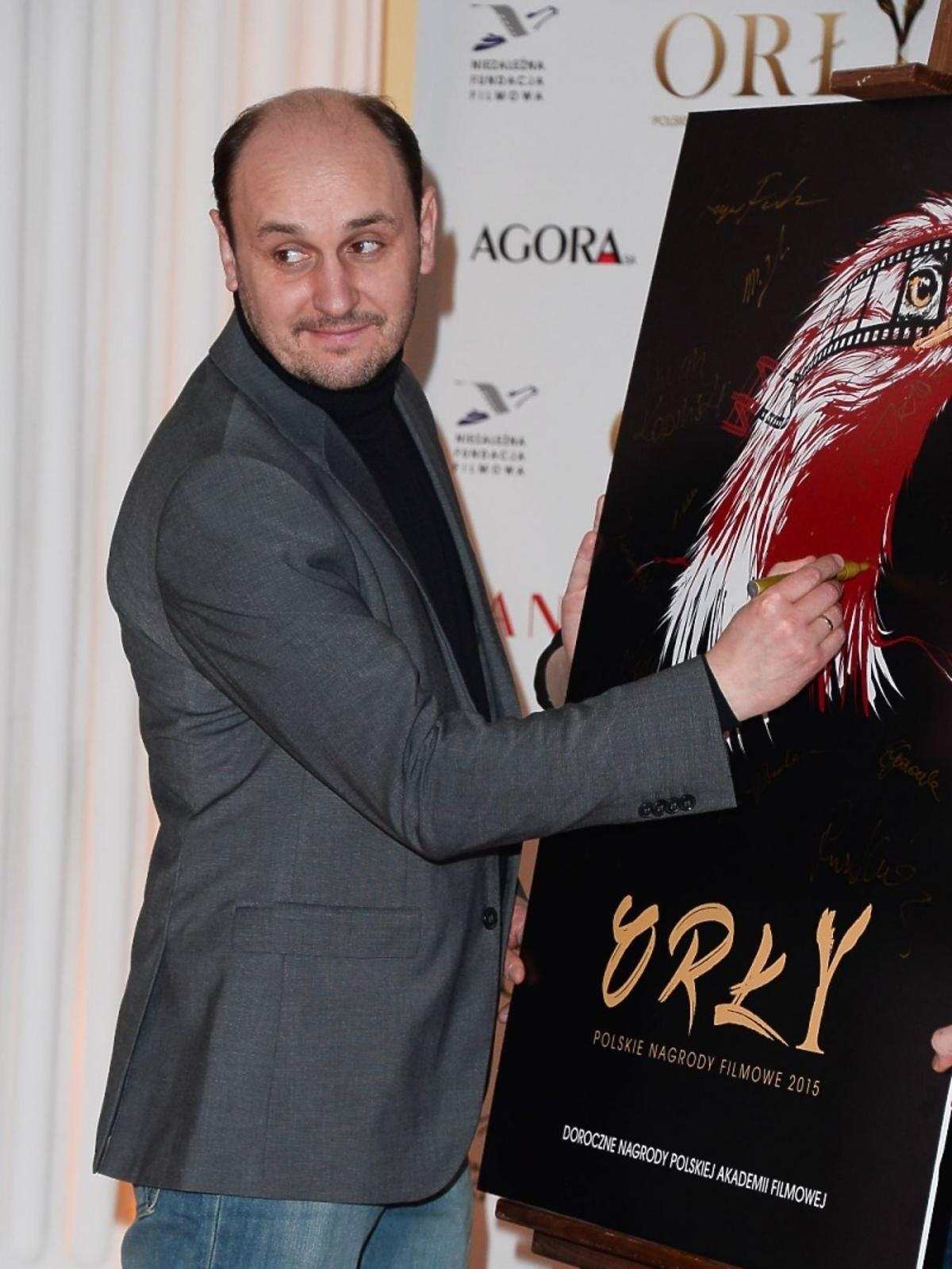 Adam Woronowicz na spotkaniu z nominowanymi do Orłów 2014