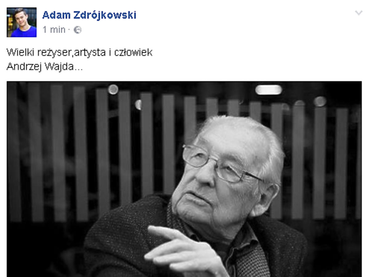 Adam Zdrójkowski o śmierci Andrzeja Wajdy
