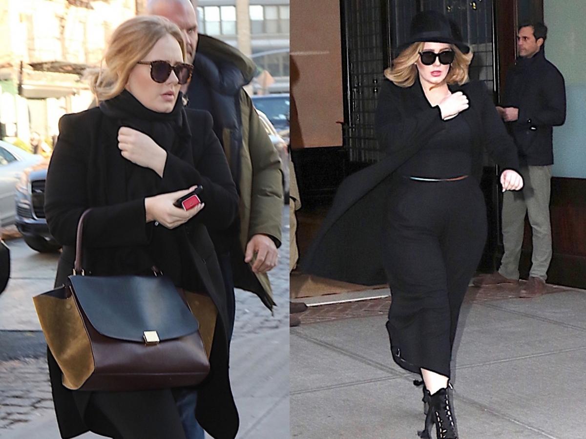 Adele cała na czarno