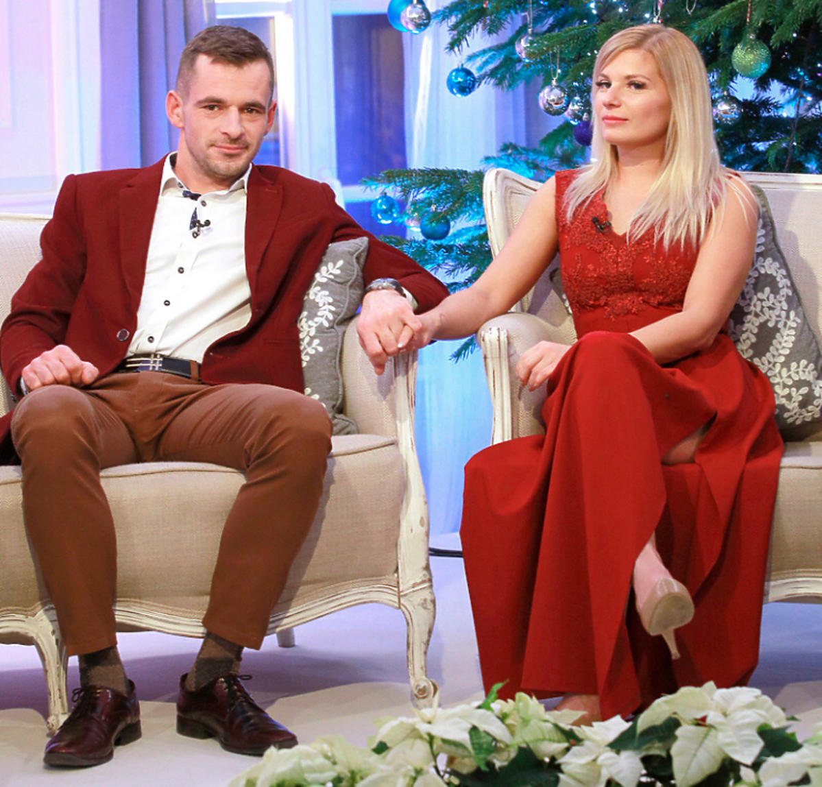 Adrian i Ilona z Rolnik szuka żony 6 na nagraniu świątecznego odcinka