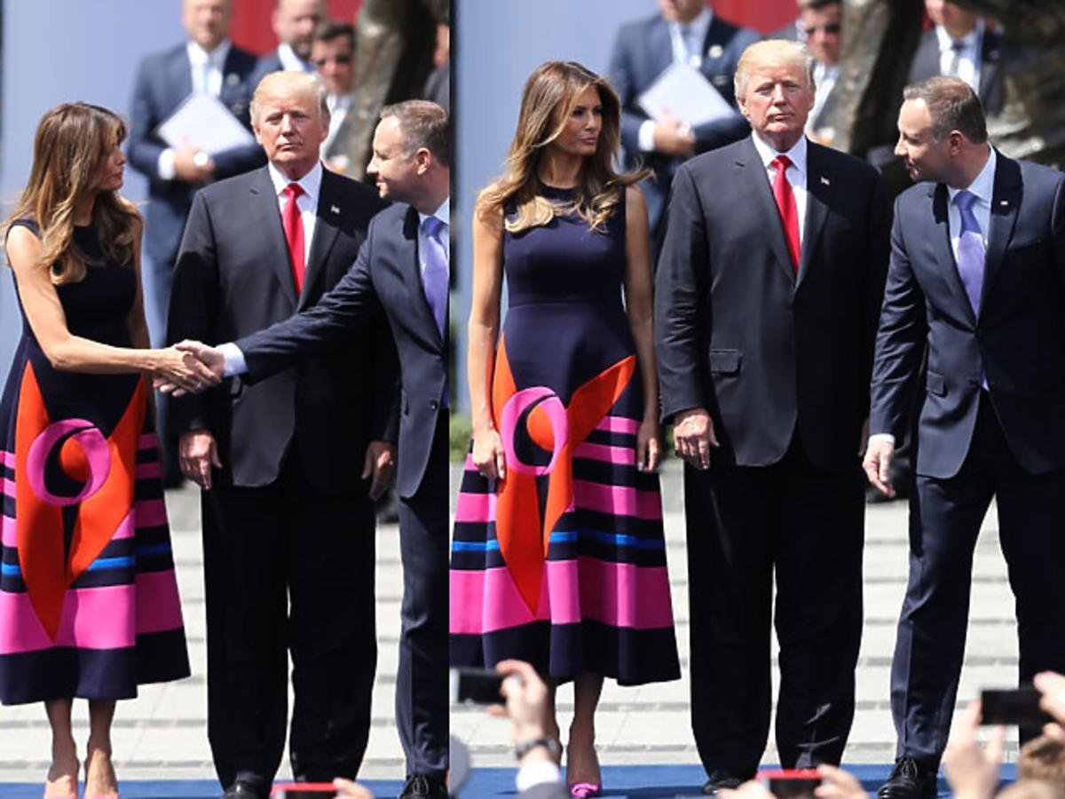 Agata Duda, Andrzej Duda, Melania Trump, Donald Trump