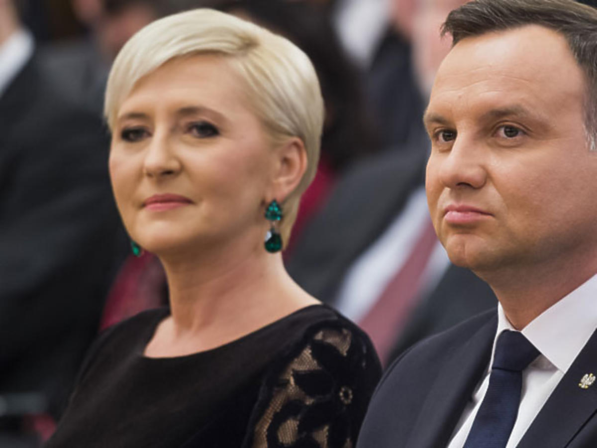 Agata Duda i Andrzej Duda w Berlinie podczas oficjalnej podróży