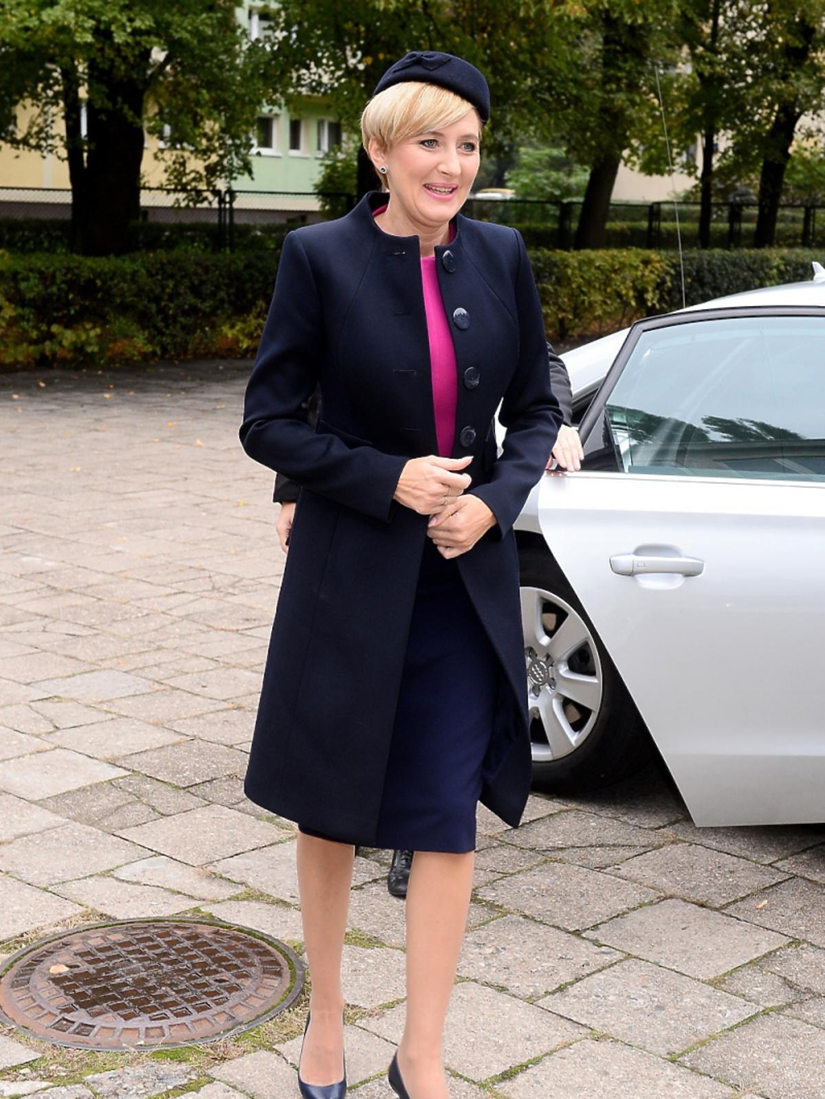 Agata Duda i królowa Matylda w szkole