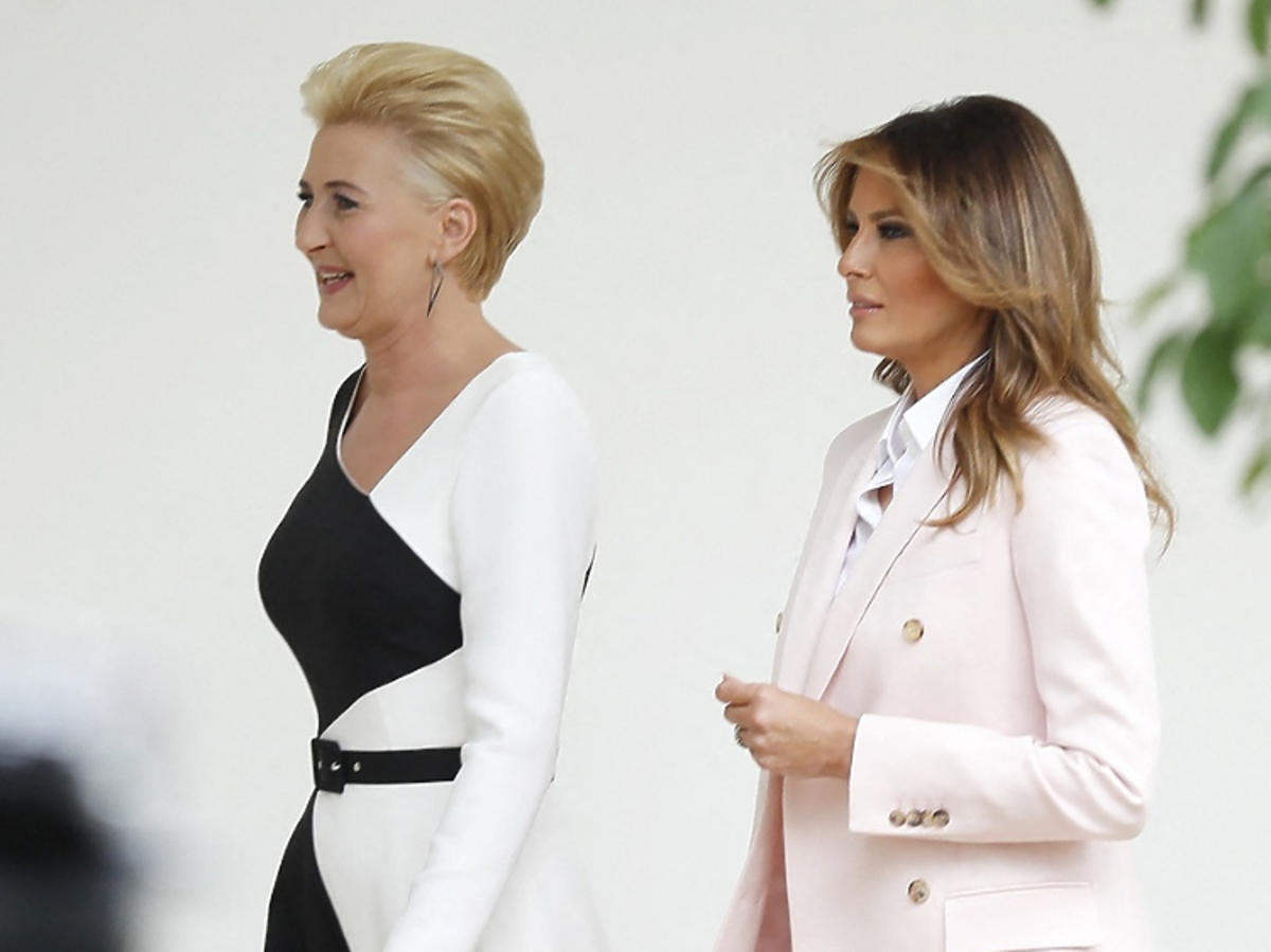 Agata Duda i Melania Trump