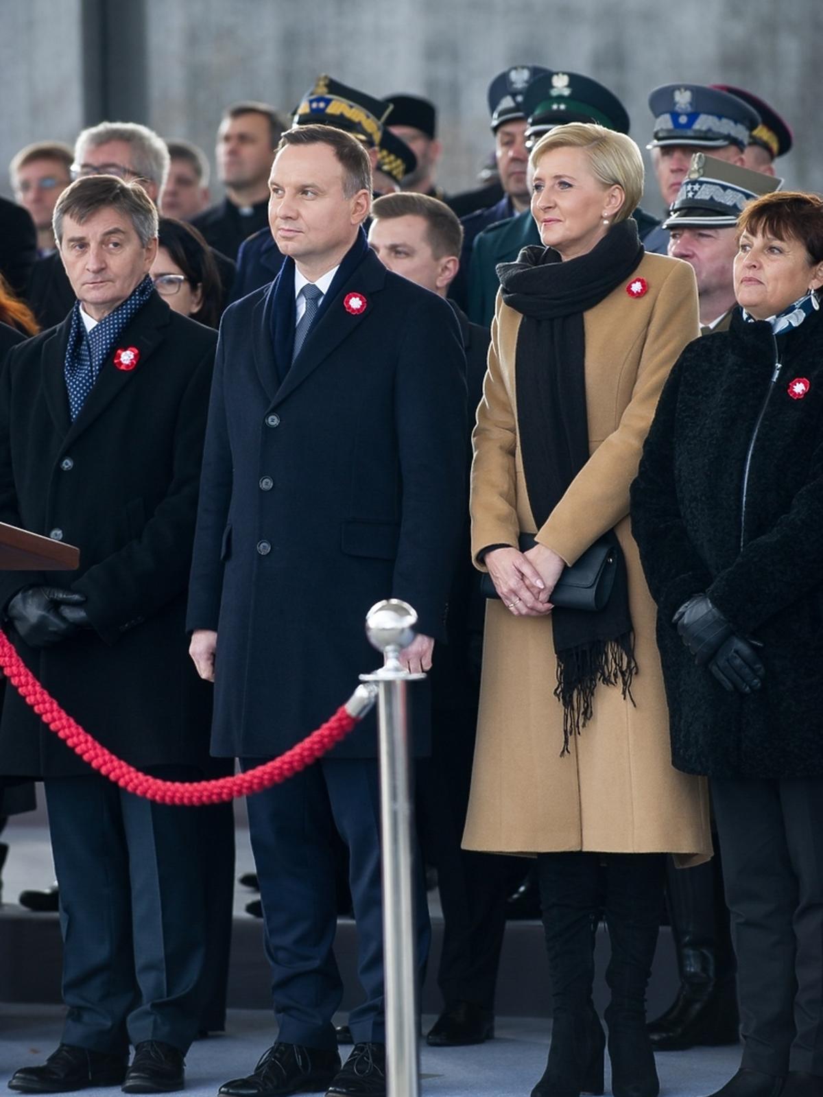 Agata Duda na obchodach Święta Niepodległości