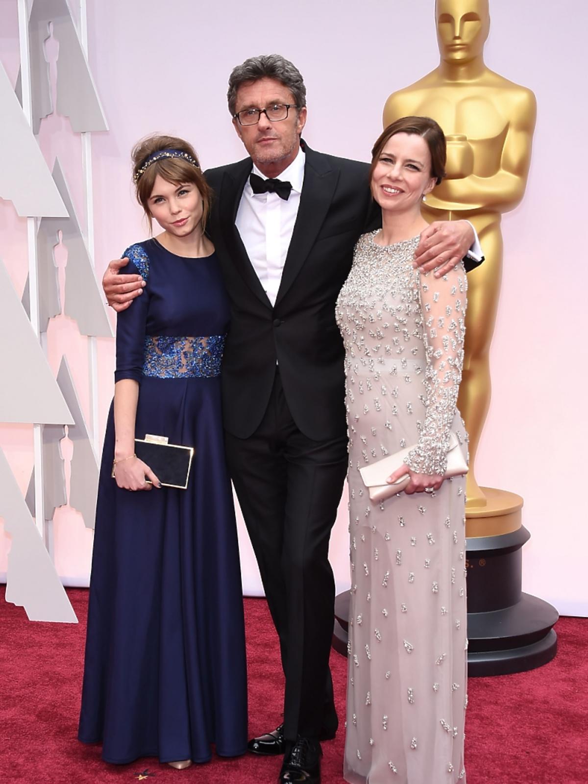Agata Kulesza, Agata Trzebuchowska i Paweł Pawlikowski na ceremonii rozdania Oscarów