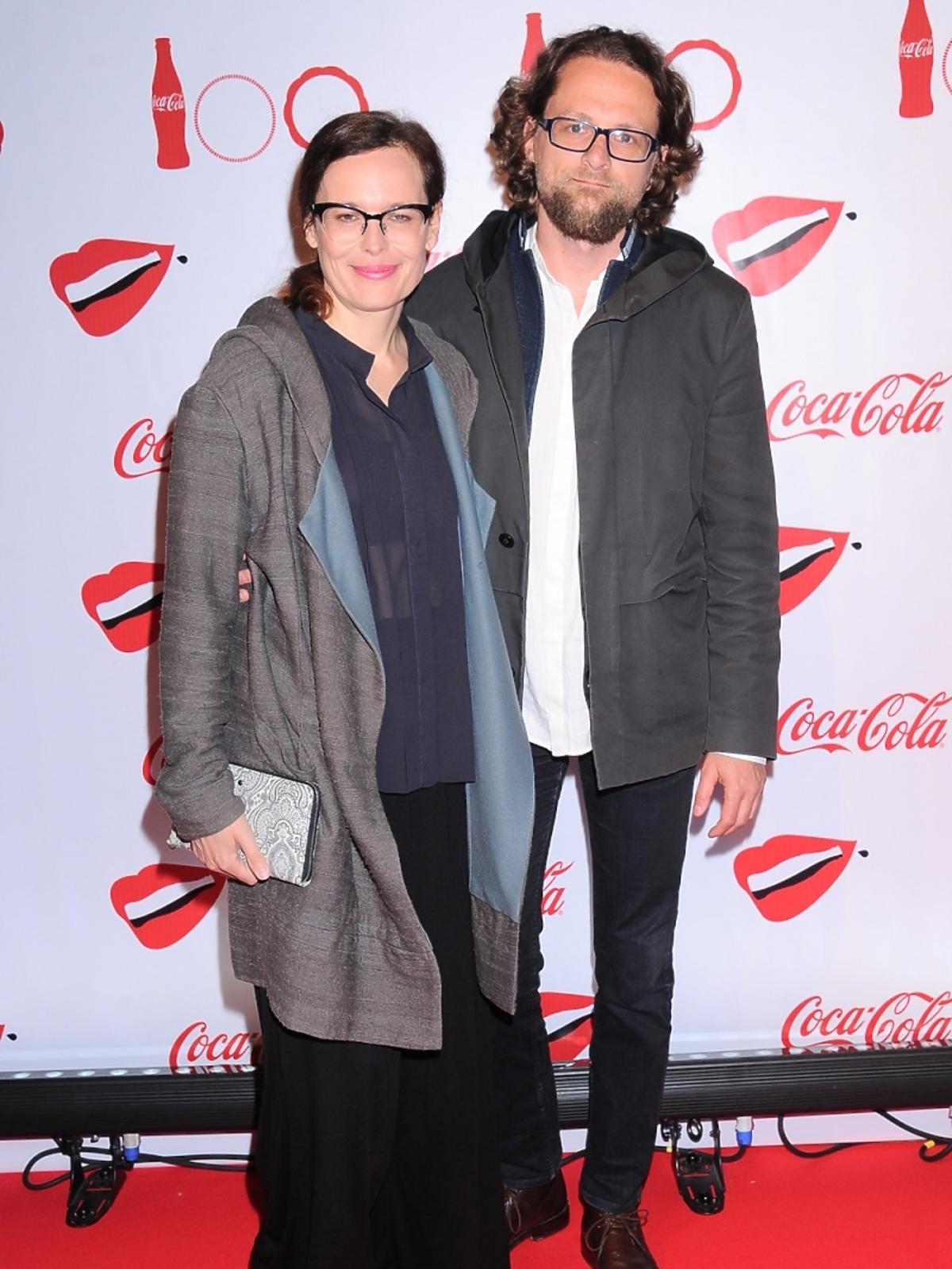 Agata Passent z partnerem na imprezie Coca-Coli