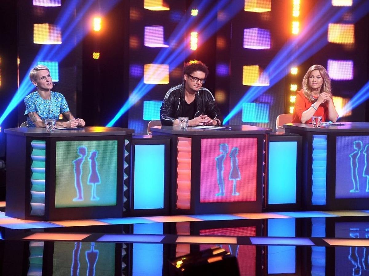 Agnieszka Chylińska, Kuba Wojewódzki i Katarzyna Bujakiewicz w programie