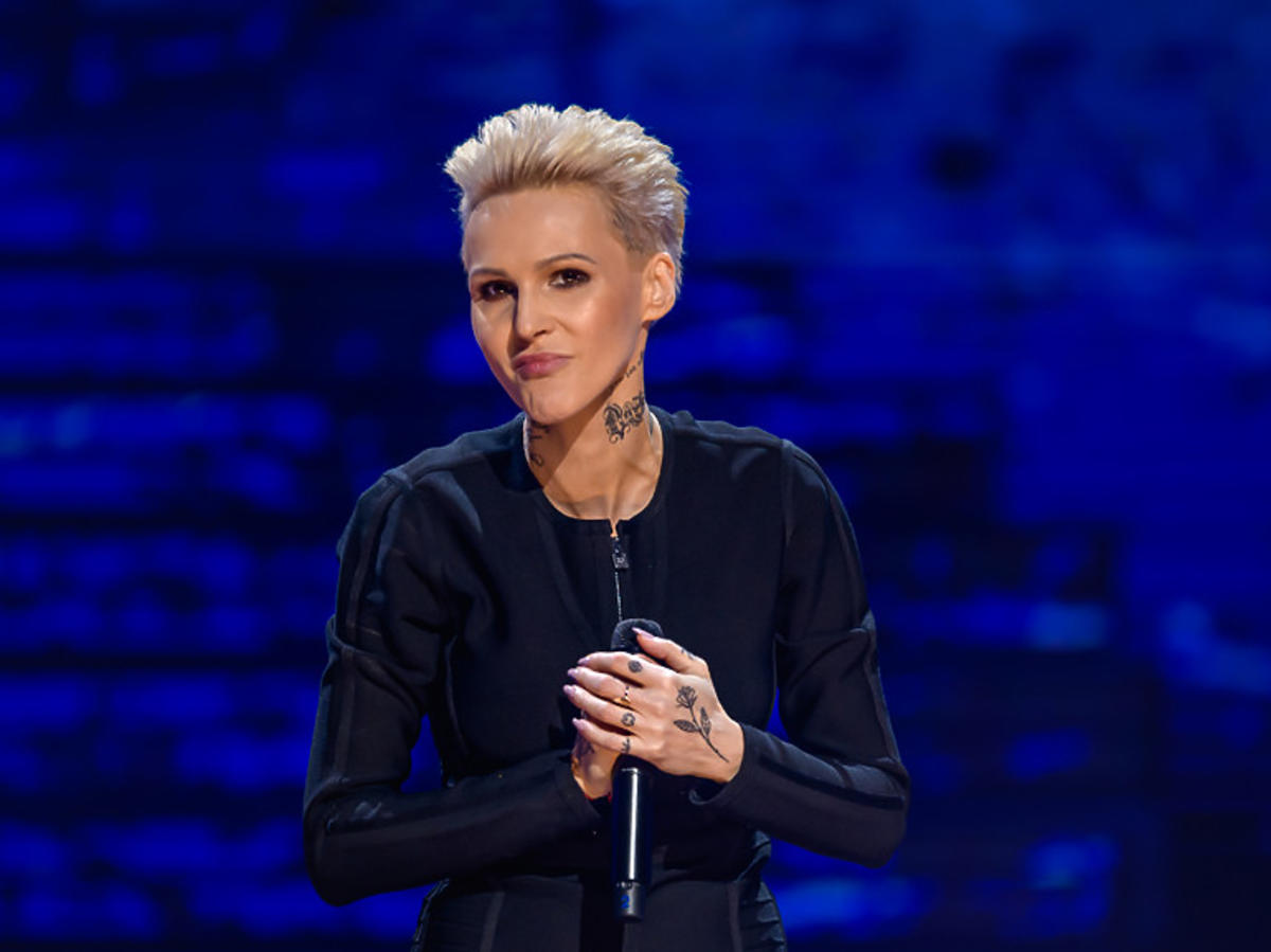 Agnieszka Chylińska na festiwalu w Sopocie