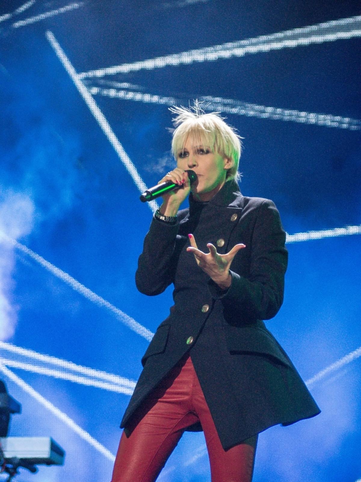 Agnieszka Chylińska na Sylwestrze z TVN w Krakowie 2014/2015