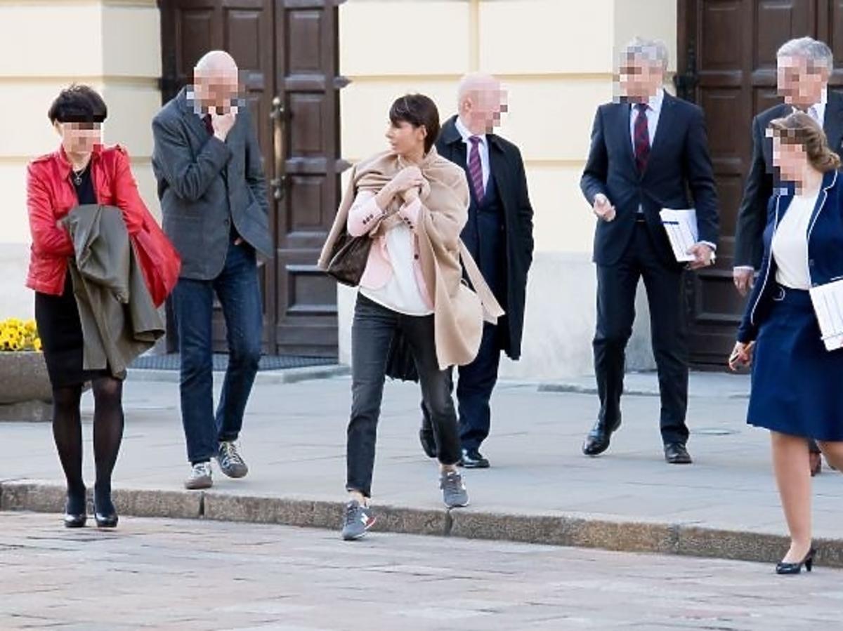 Agnieszka Dygant w drodze na Uniwersytet Warszawski
