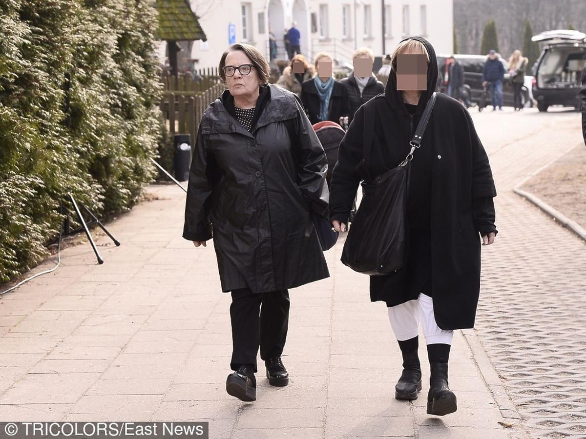 Agnieszka Holland na pogrzebie Danuty Szaflarskiej