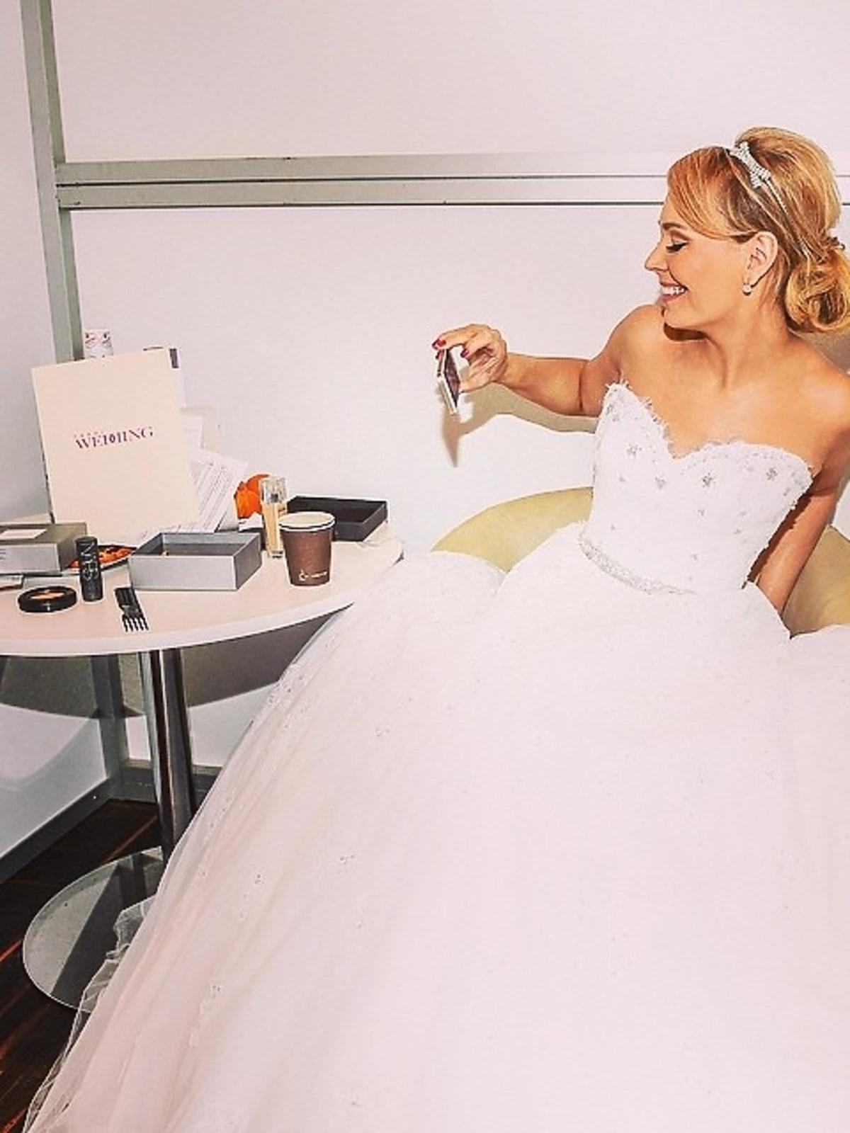 Agnieszka Jastrzębska na targach Wedding na Stadionie Narodowym