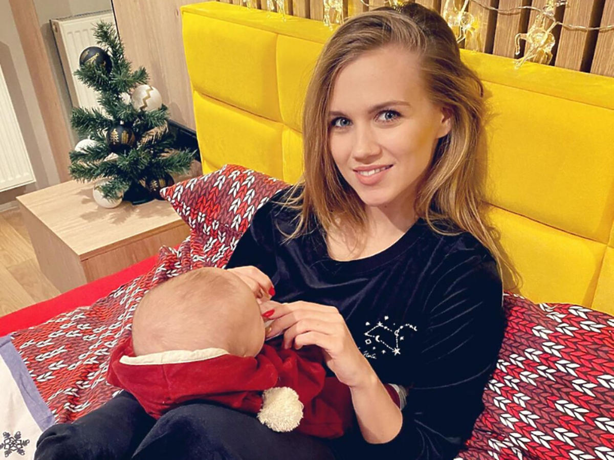 Agnieszka Kaczorowska z córką