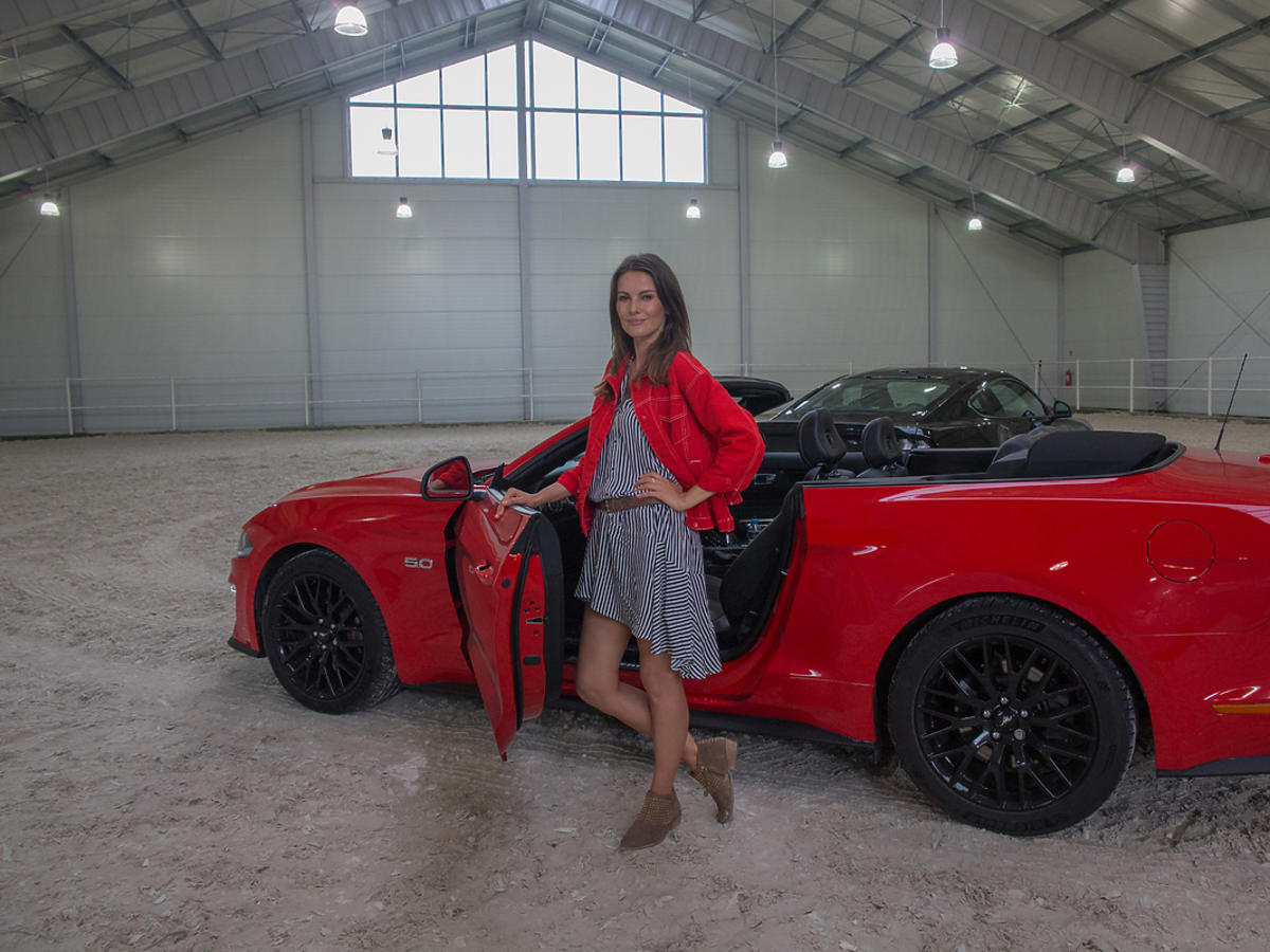 Agnieszka Kawiorska  wzięła udział w prezentacji Nowego Forda Mustanga