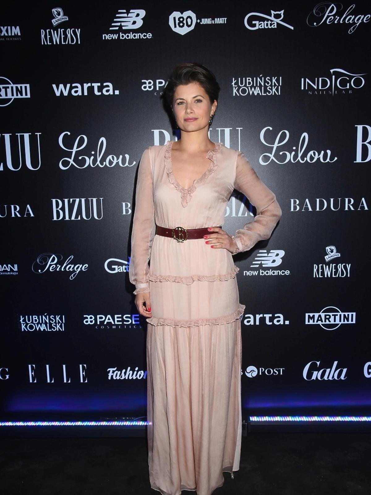 Agnieszka Sienkiewicz na pokazie bizuu