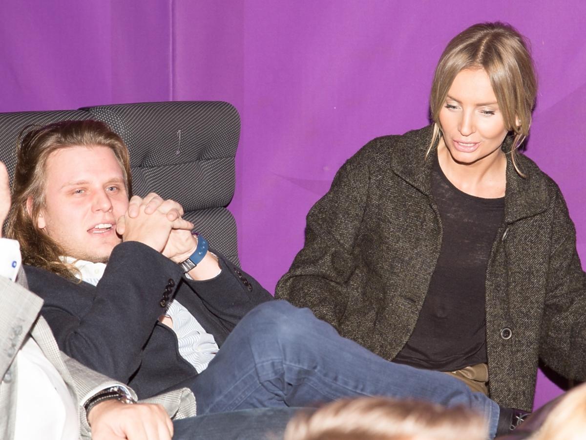 Agnieszka Szulim i Piotr Woźniak Starak na premierze Obywatela