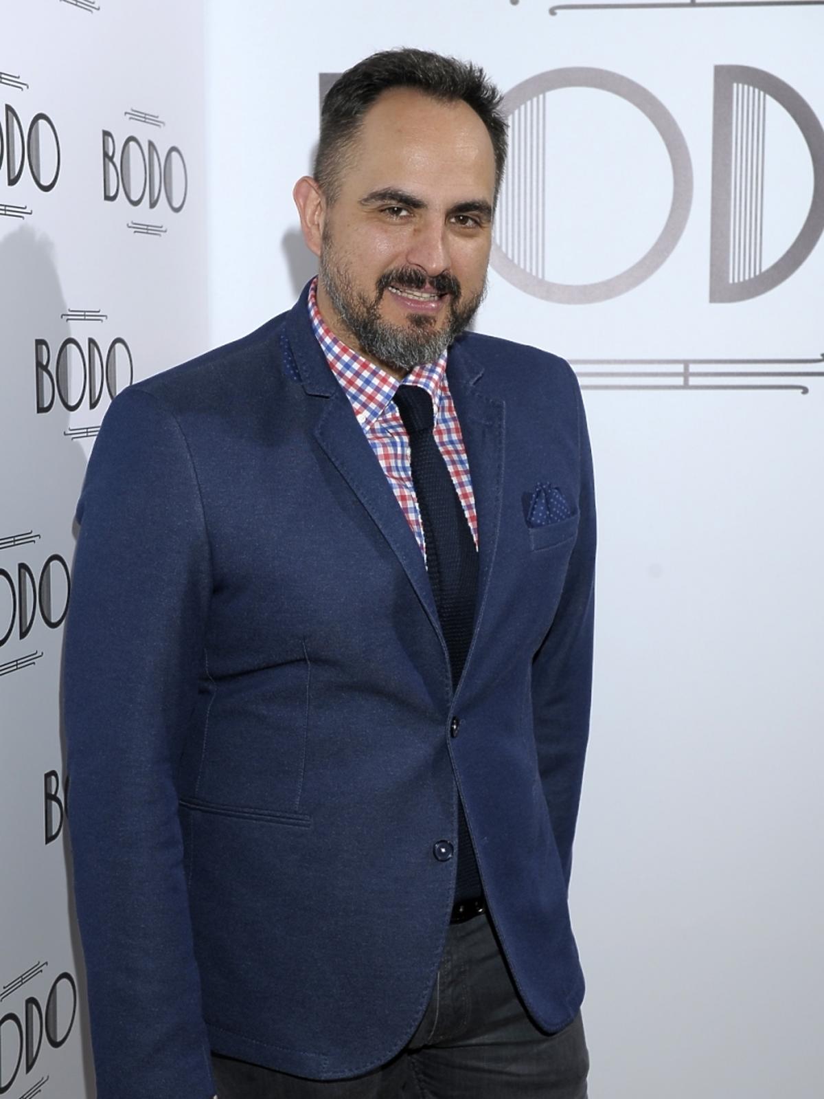 Agustin Egurrola na prezentacji nowego serialu TVP1