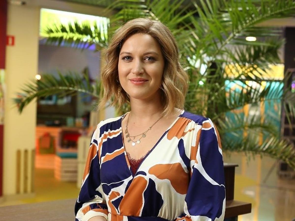 Aleksandra Domańska na planie serialu "Mecenas Porada"
