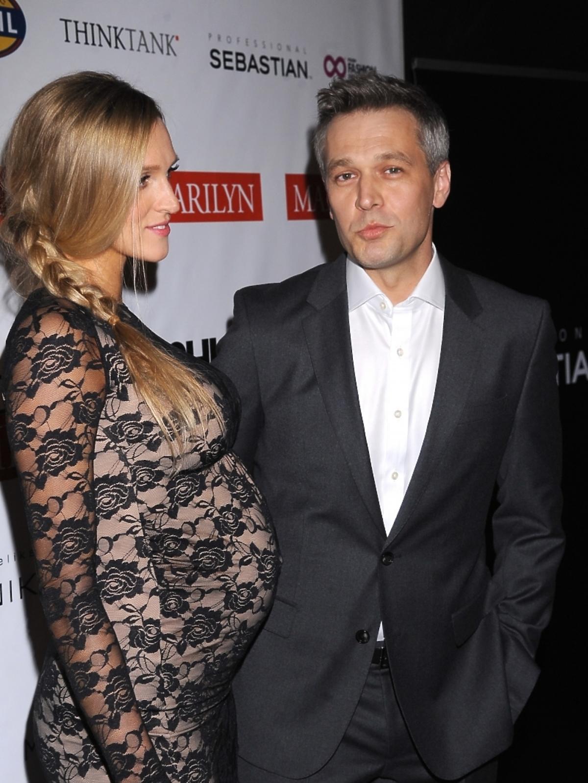 Aleksandra Żebrowska i Michał Żebrowski na gali Fashion Magazine 2013. W którym miesiącu ciąży jest Aleksandra Żebrowska