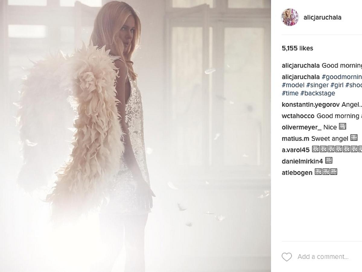 Alicja Ruchała na planie teledysku