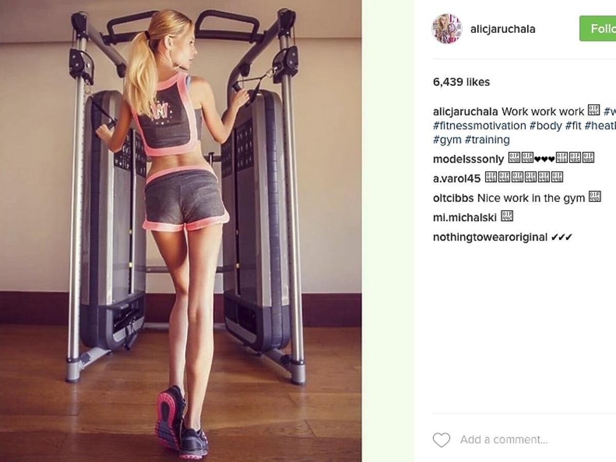Alicja Ruchała na siłowni