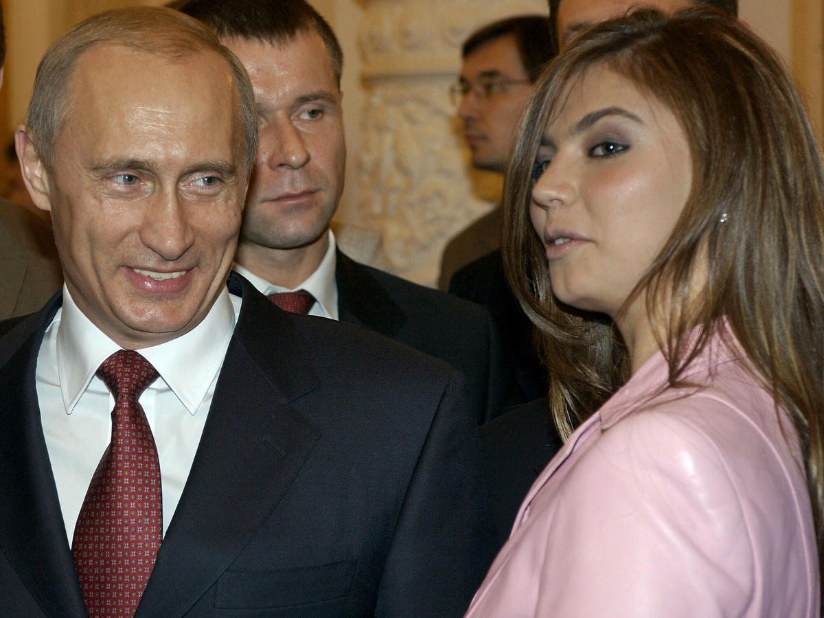 Alina Kabajewa i Władymir Putin podczas rosyjskiej Olimpiady