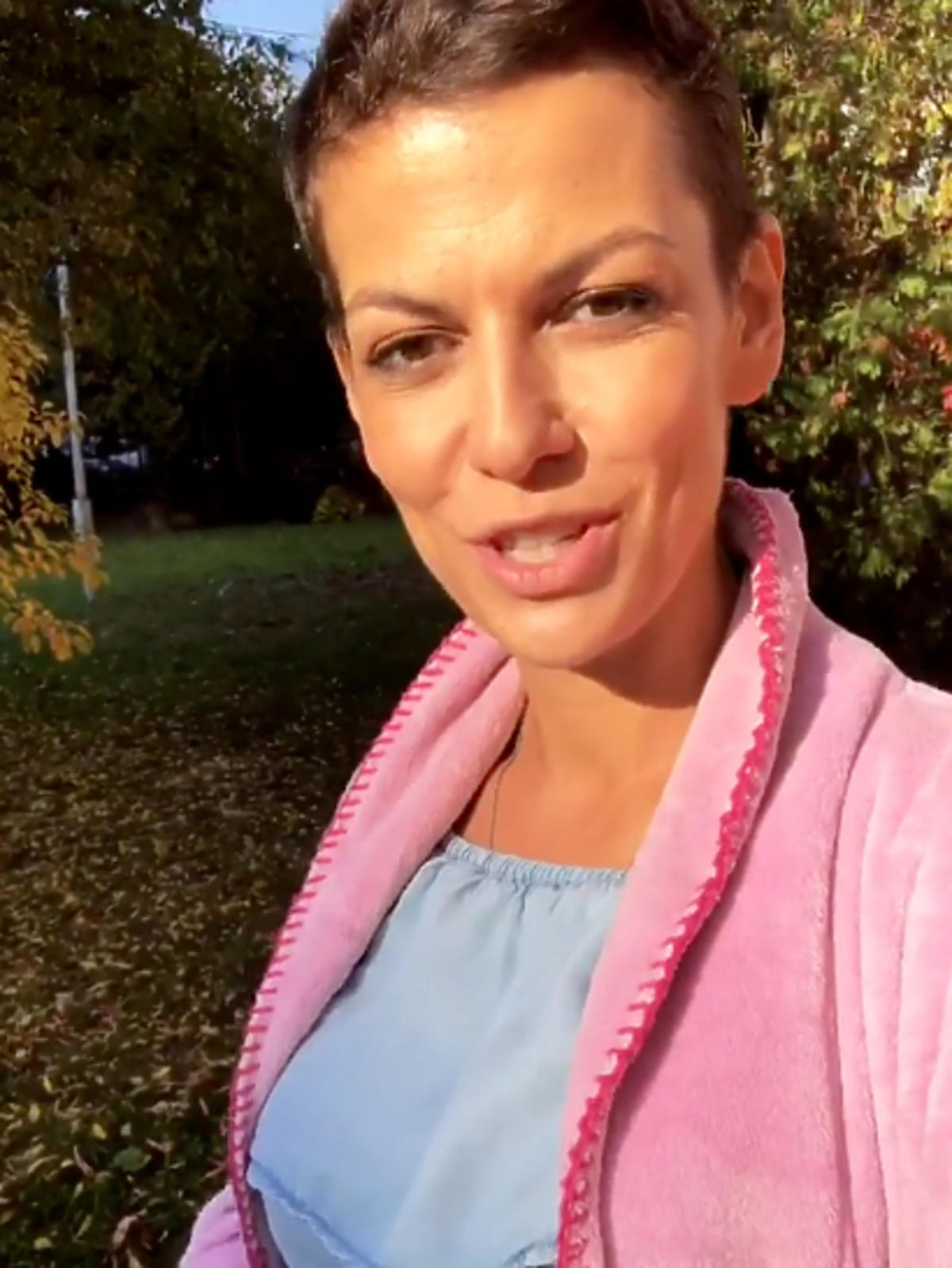 Alżbeta Lenska w ciąży